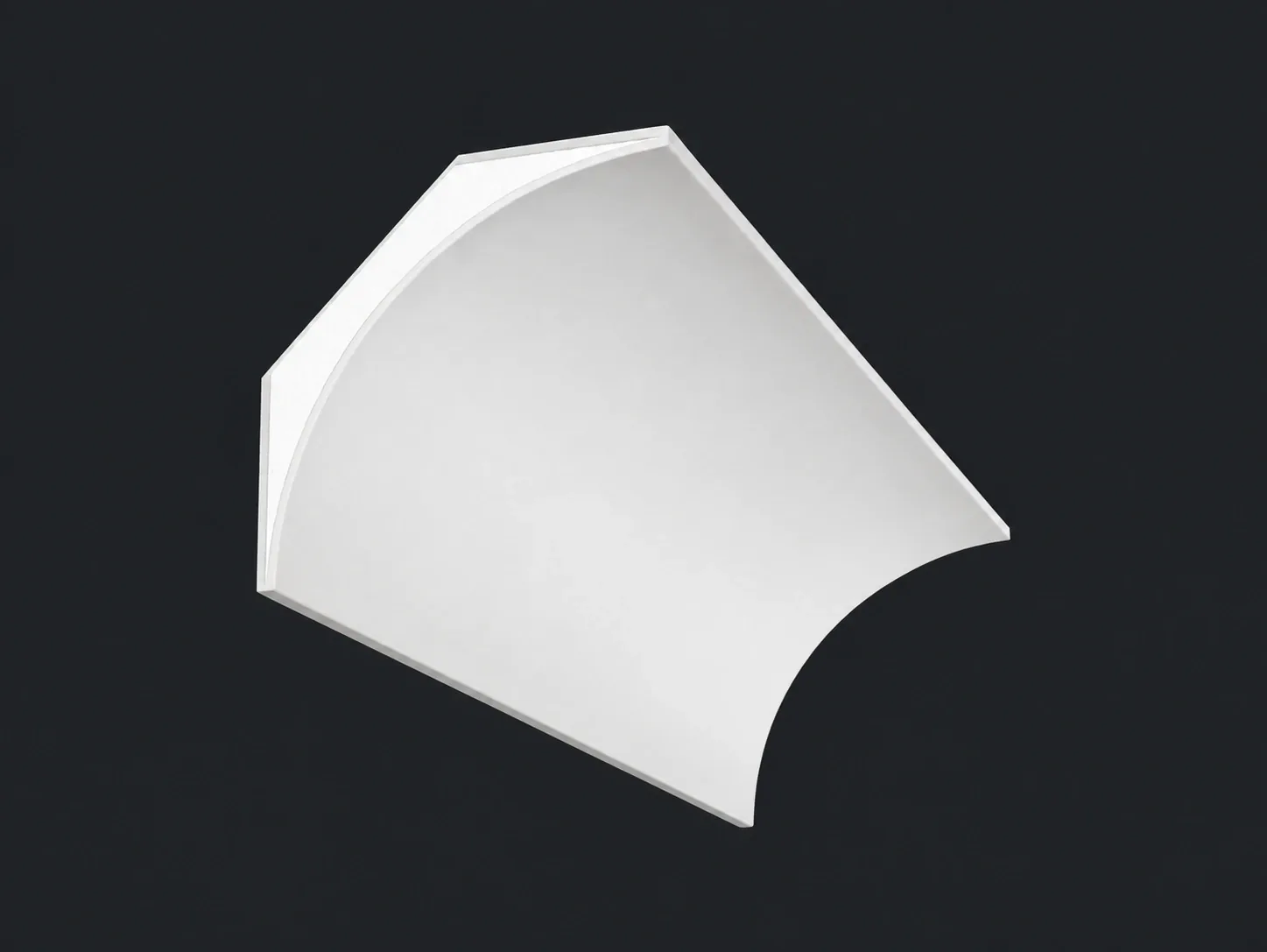 Decoralite CV 001 cove moulding — 3D catalogue render