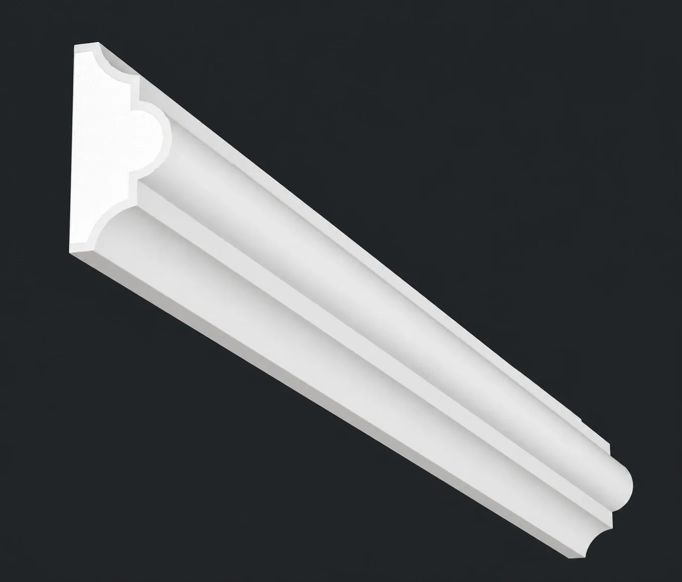 Decoralite D002 decorative trim — 3D catalogue render