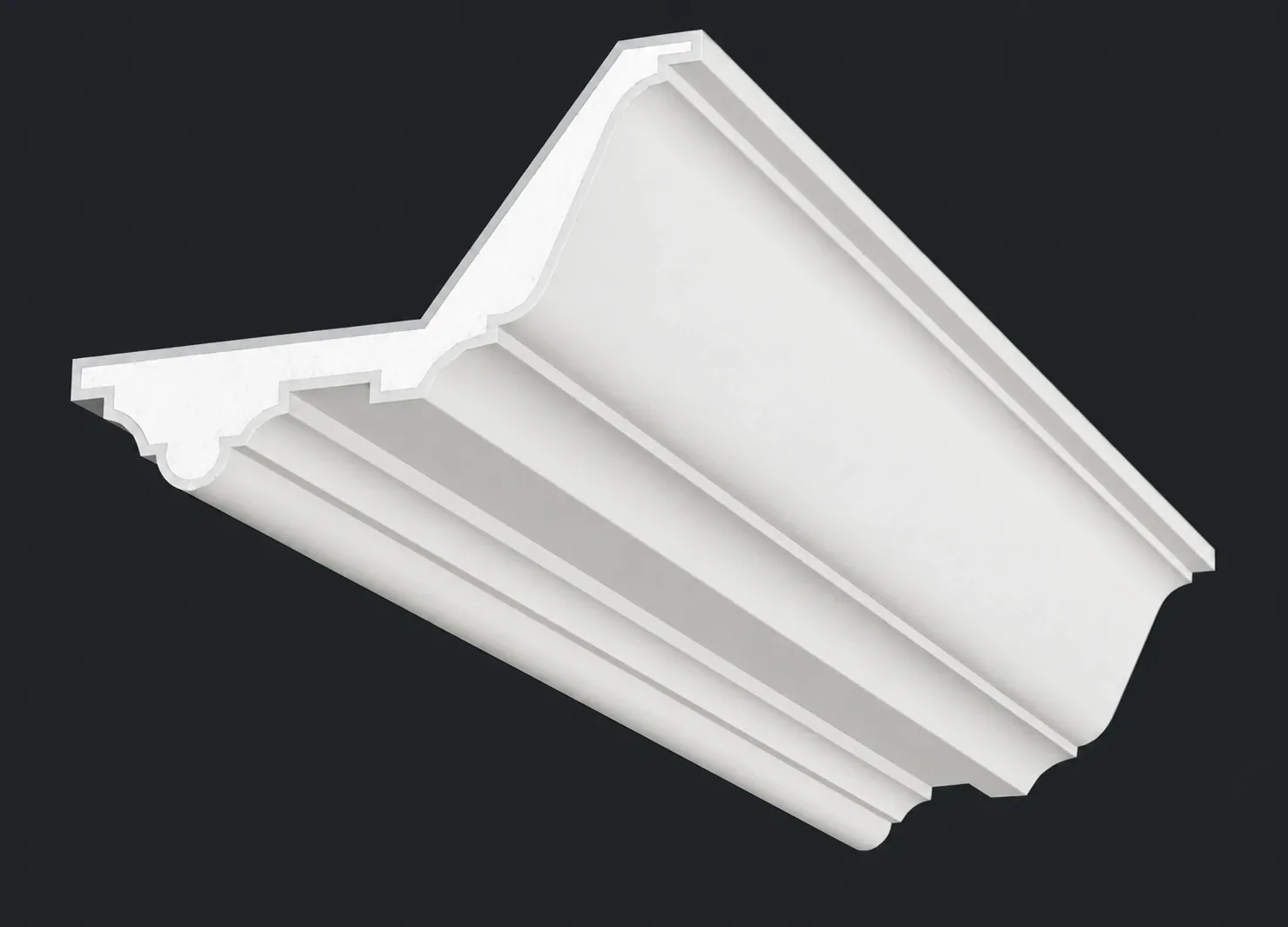 Decoralite LC 001 light cove — 3D catalogue render