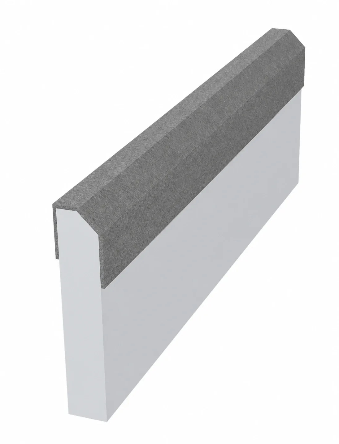 Promould ST 010 beveled starter strip — 3D catalogue render