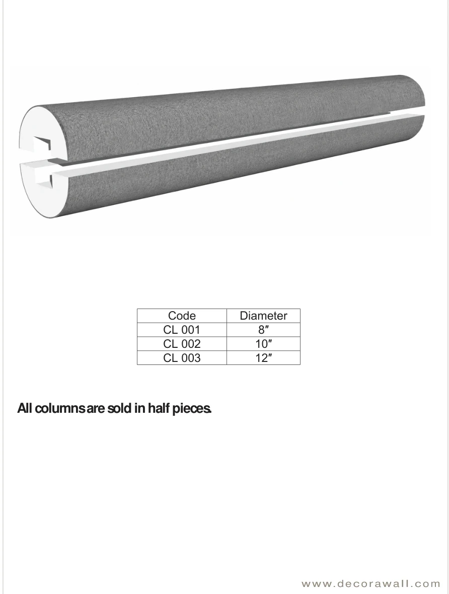 CL 003 published catalogue dimensions and technical detail