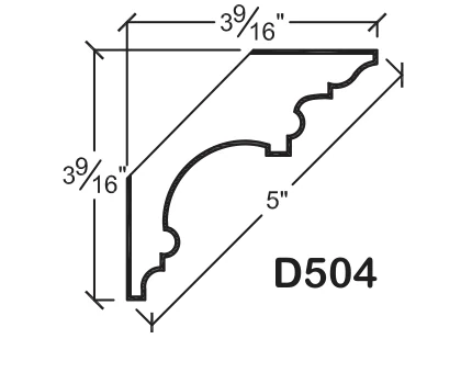 D504 published catalogue dimensions and technical detail