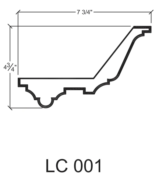 LC 001 published catalogue dimensions and technical detail