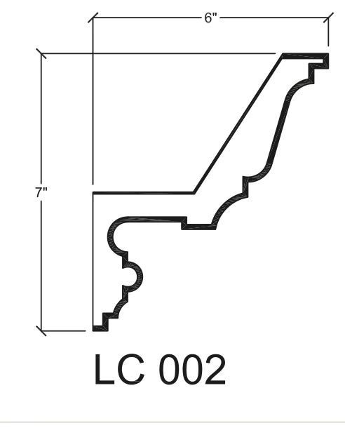 LC 002 published catalogue dimensions and technical detail