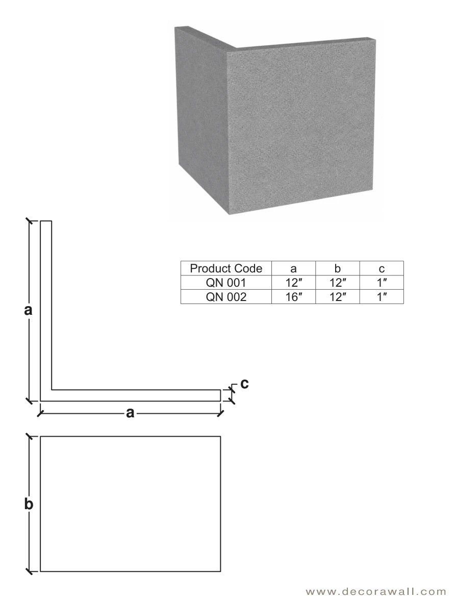 QN 002 published catalogue dimensions and technical detail
